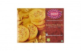 Karachi Bakery Badam Pista Biscuits with Real Saffron (Kesar)  Box  400 grams